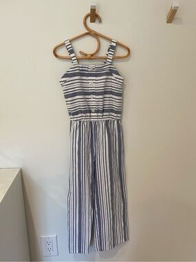 Striped Sleeveless Jumpsuit